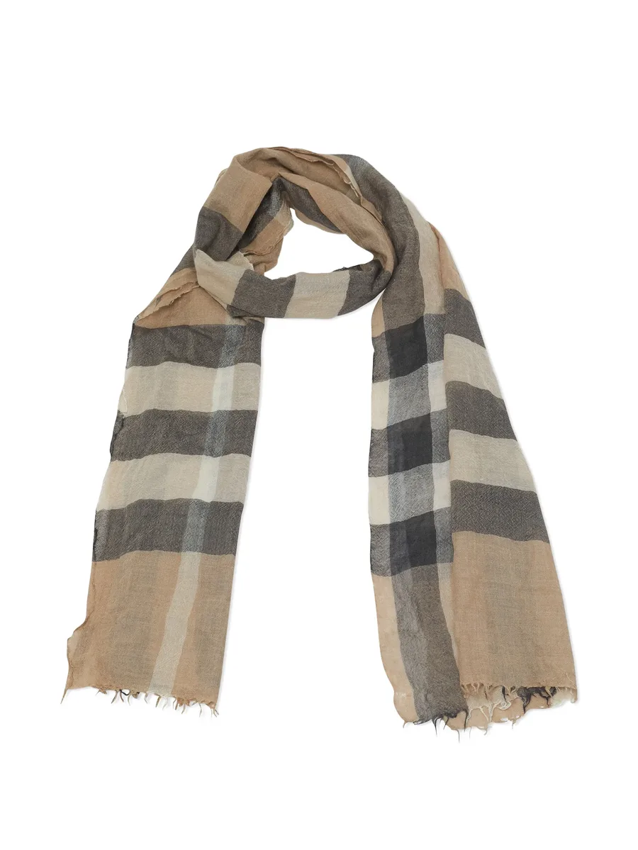 Nova check woven shawl 1
