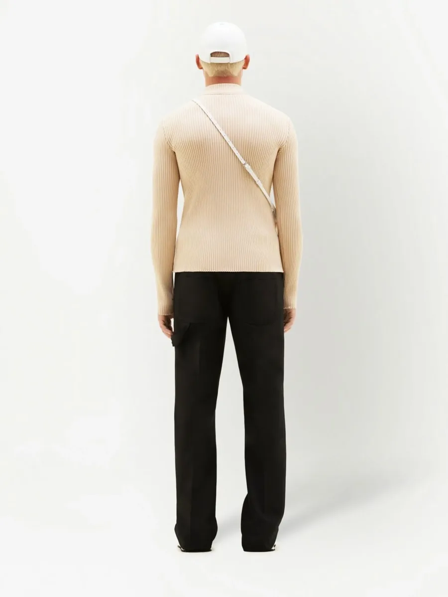 rib-knit mock-neck jumper 8