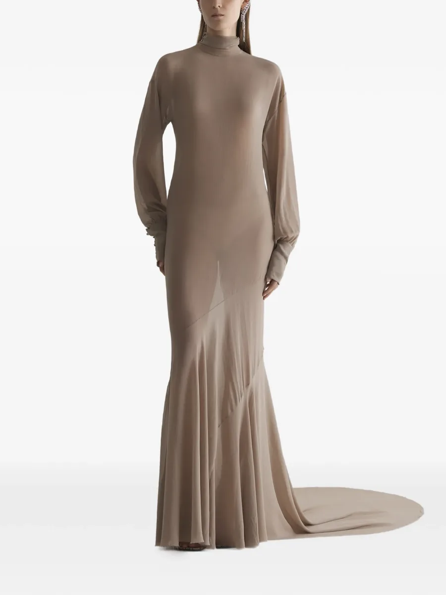 turtleneck gown dress 1