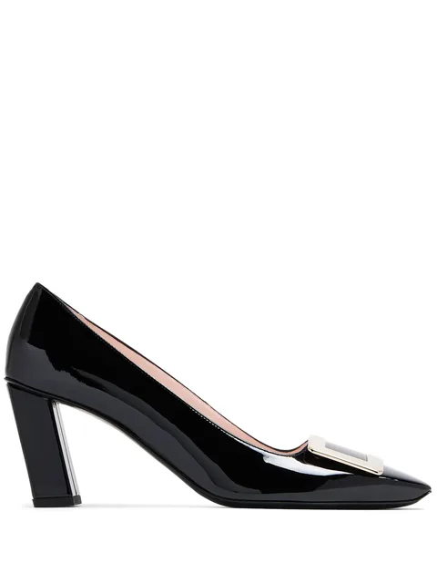 Belle square-toe pumps