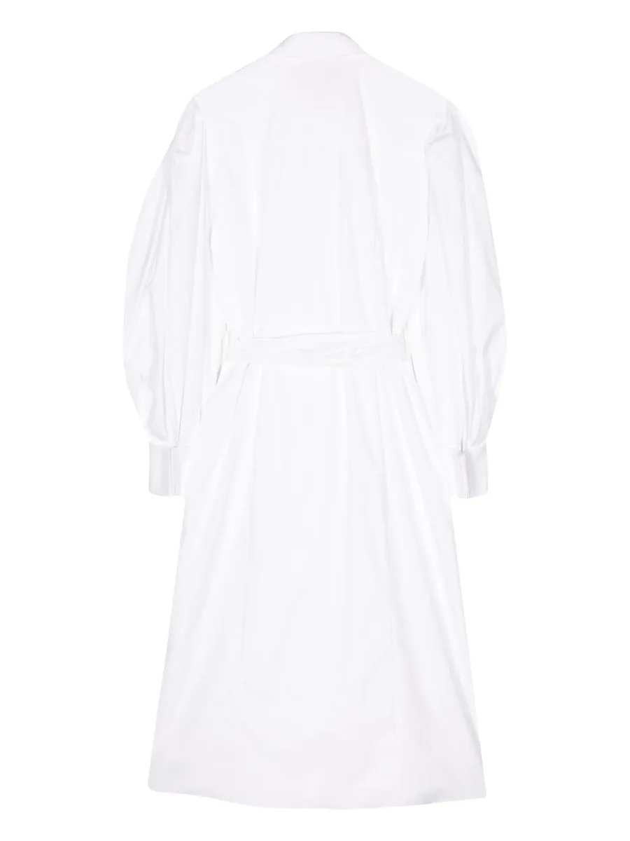 tied-waist cotton shirtdress 3