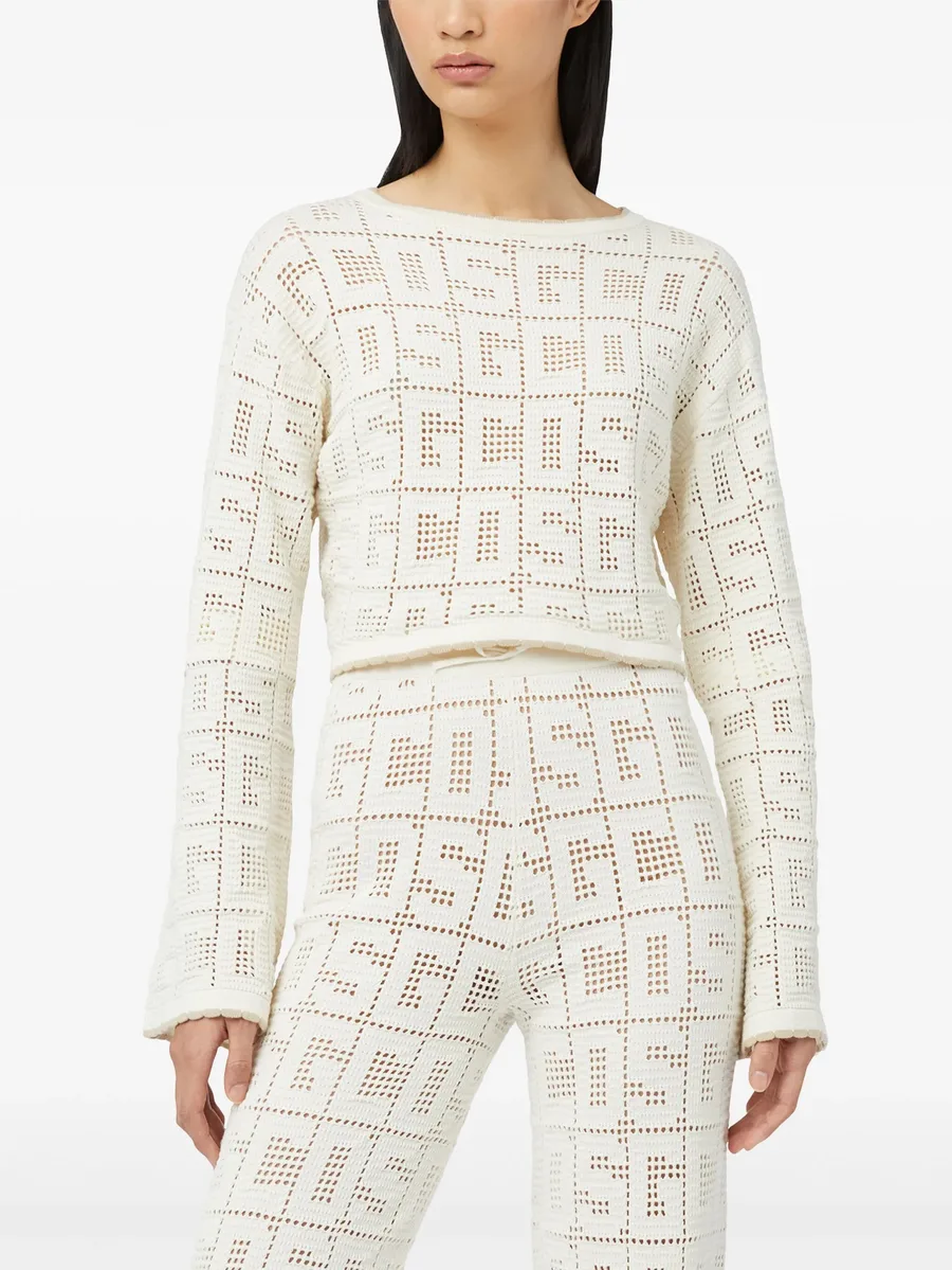monogram macramé top 6