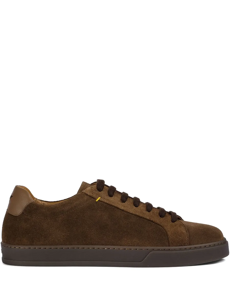 suede lace-up sneakers 1