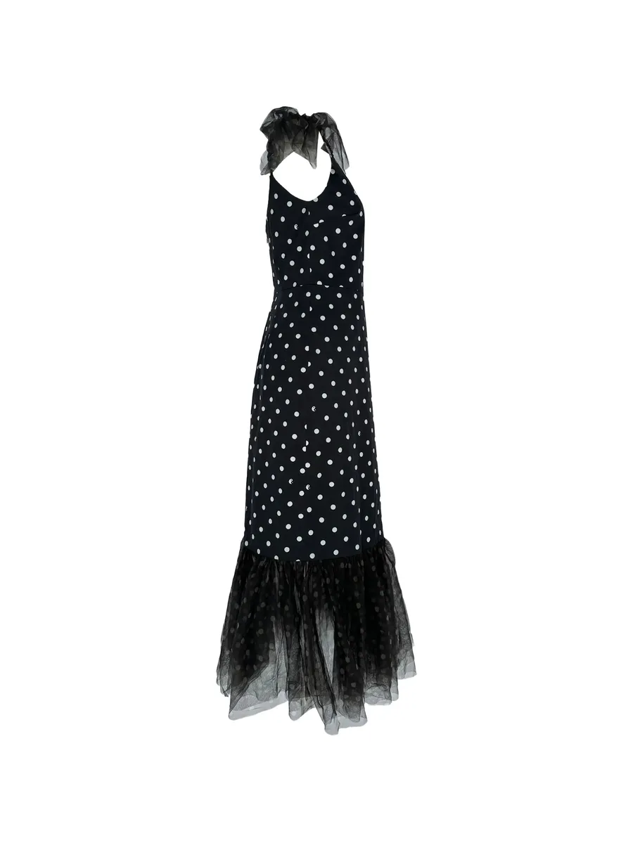tulle-trim polka-dot dress 3
