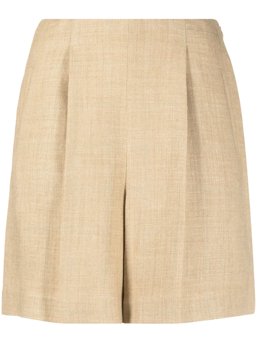 high-waisted tailored shorts 1