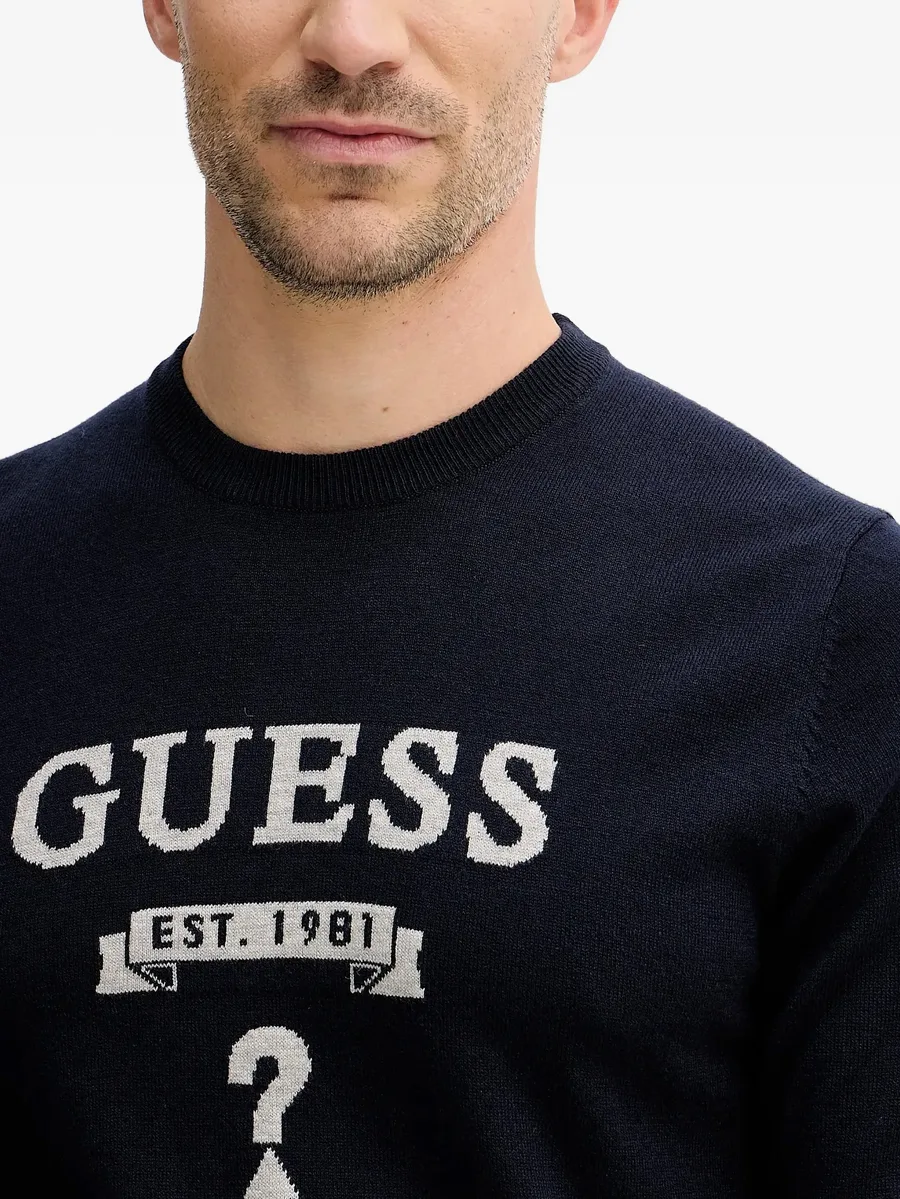 logo crew-neck knitwear 8
