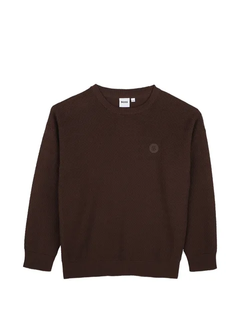 logo-patch sweater