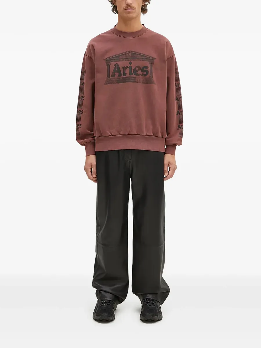 temple-print sweatshirt 1