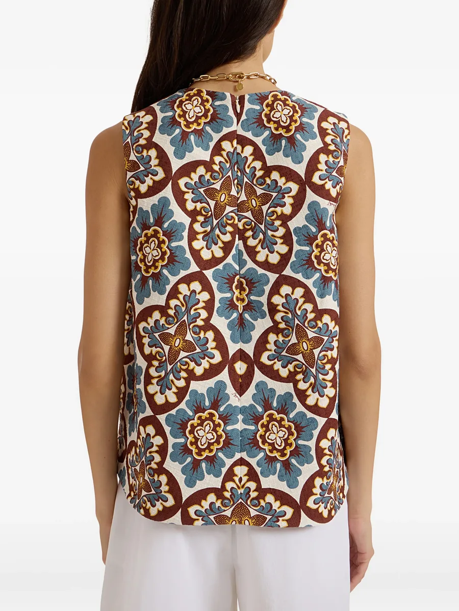 топ Palazzo из смесового хлопка 5