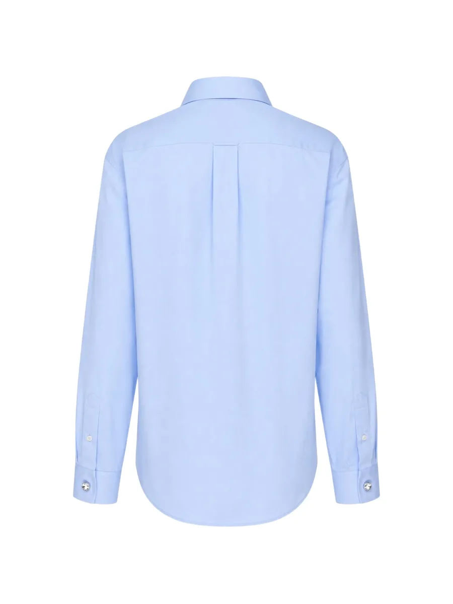 crystal-button poplin shirt 2