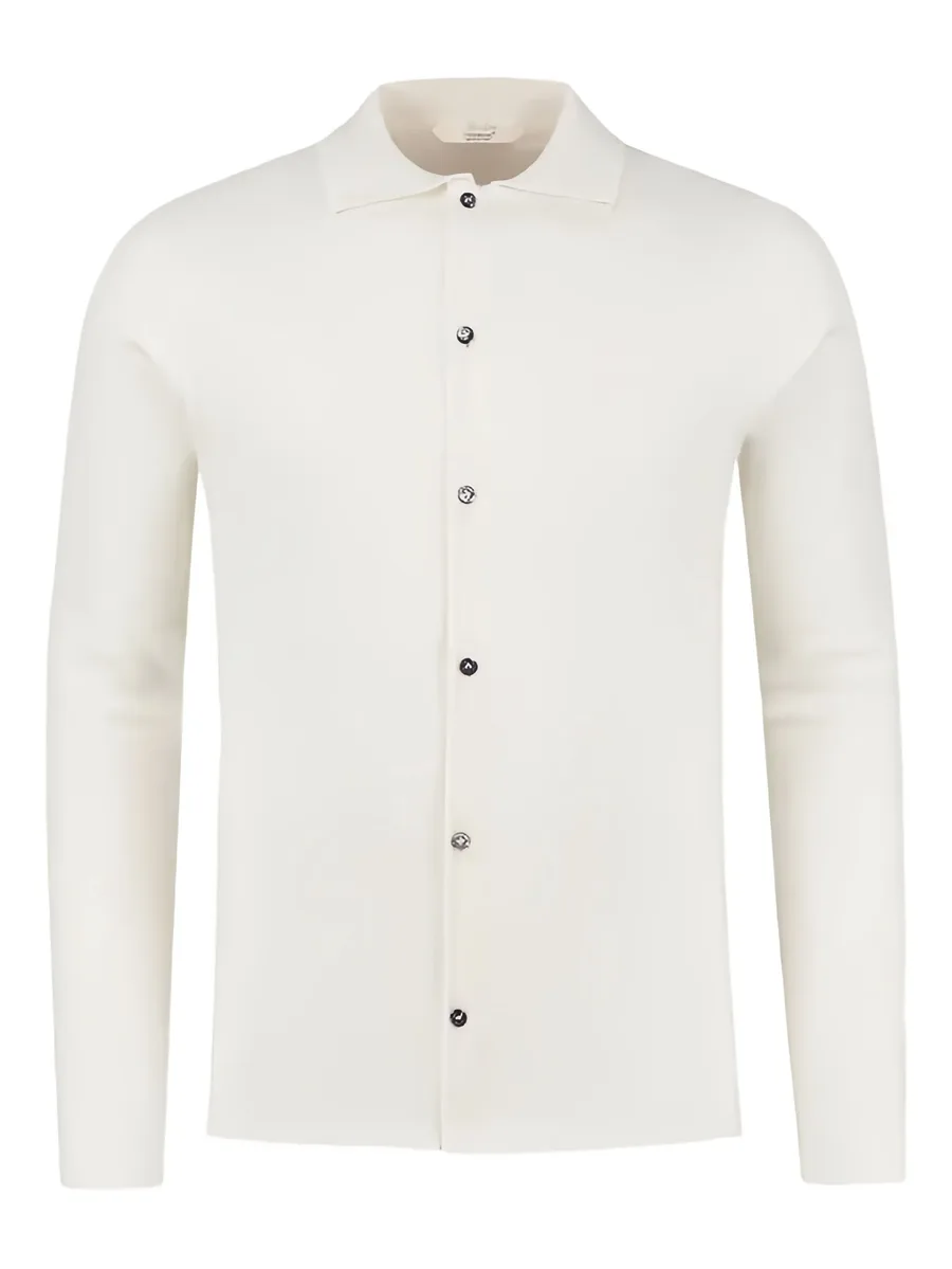 Buttoned knitted shirt 4