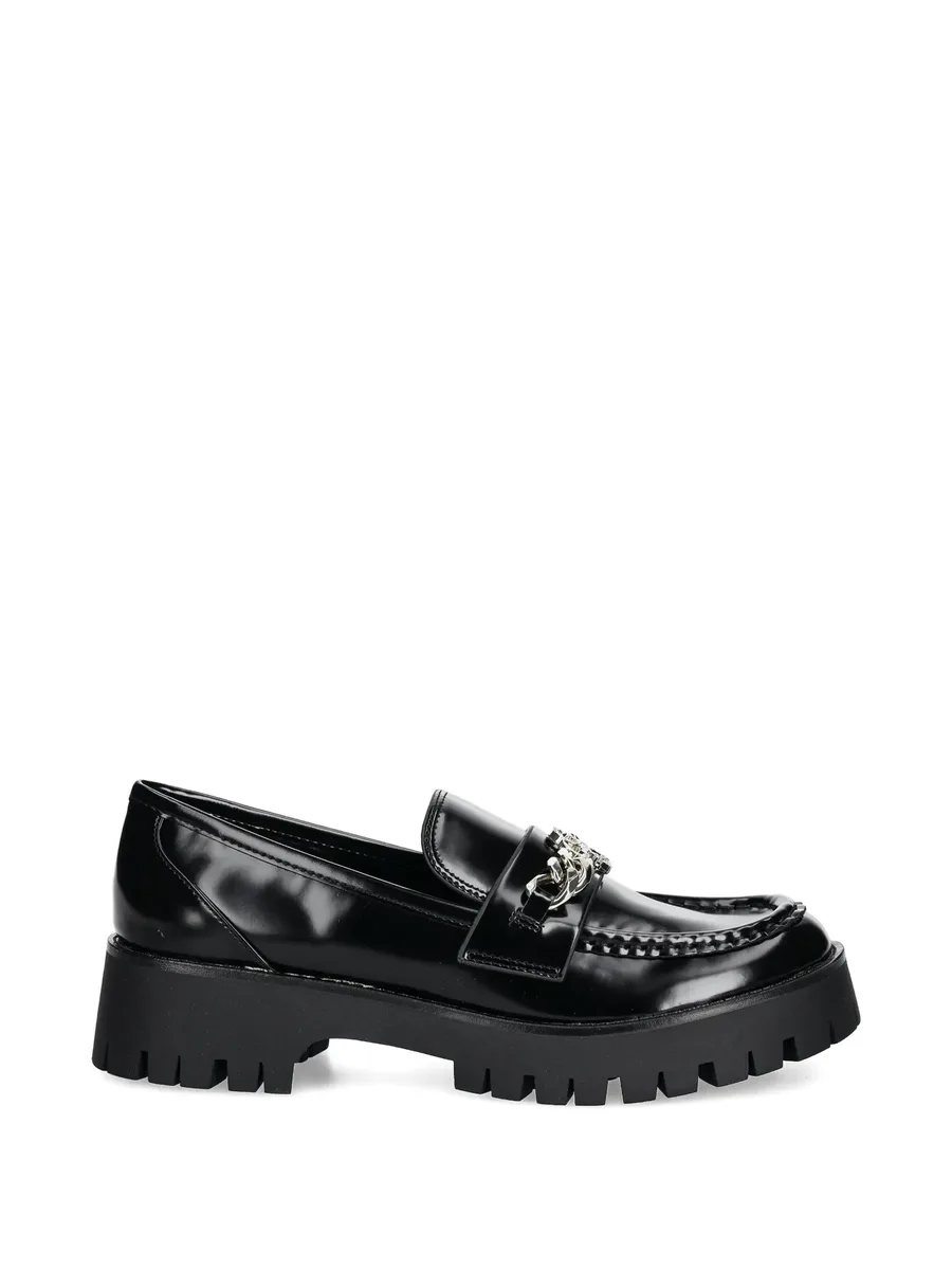 Almer chain detail lug sole loafers 2