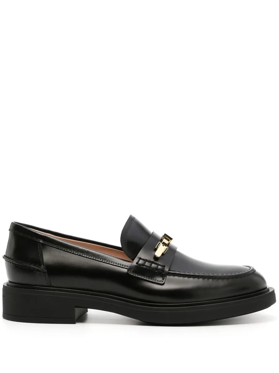 buckle-detail leather loafers 2