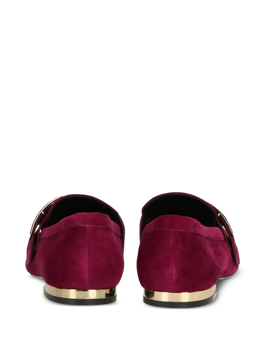 buckle leather loafers 6