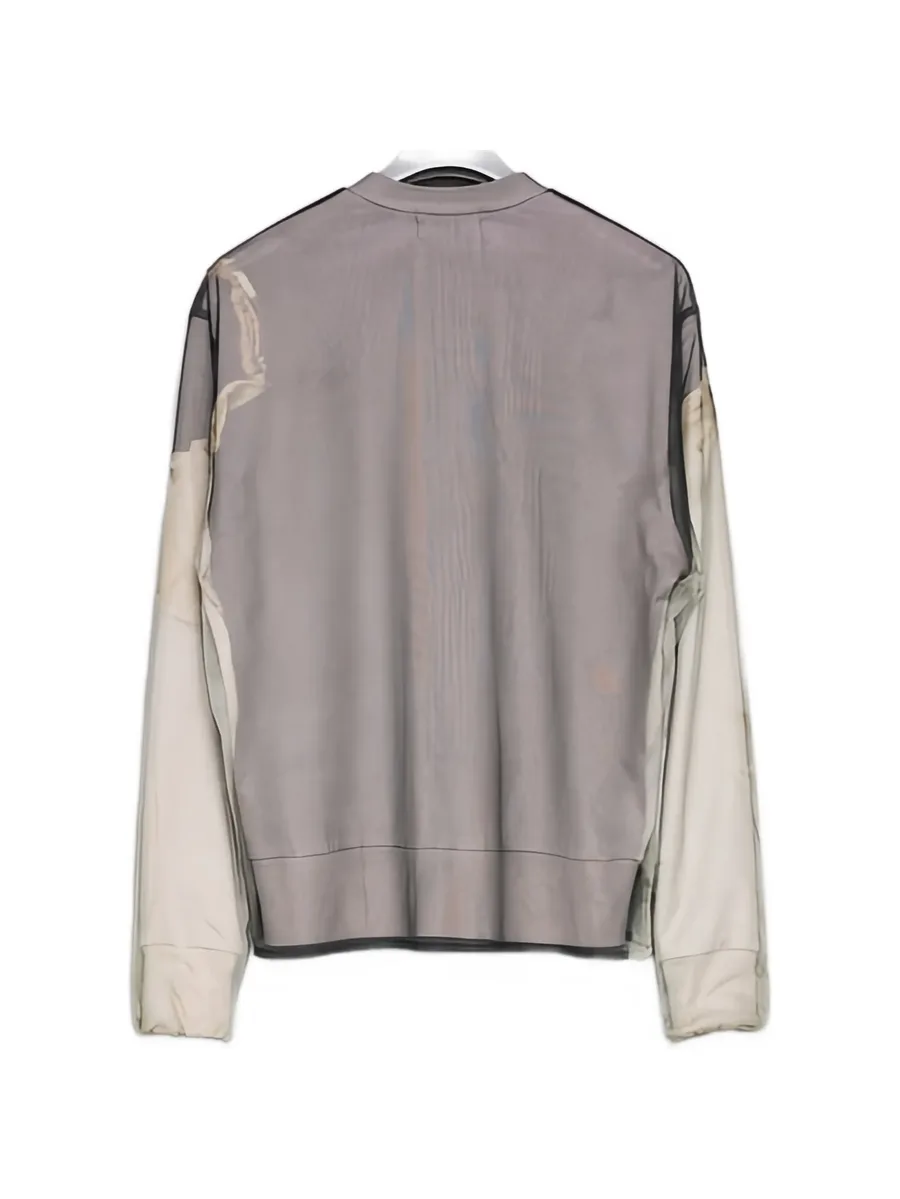 angel-print layered cardigan 7