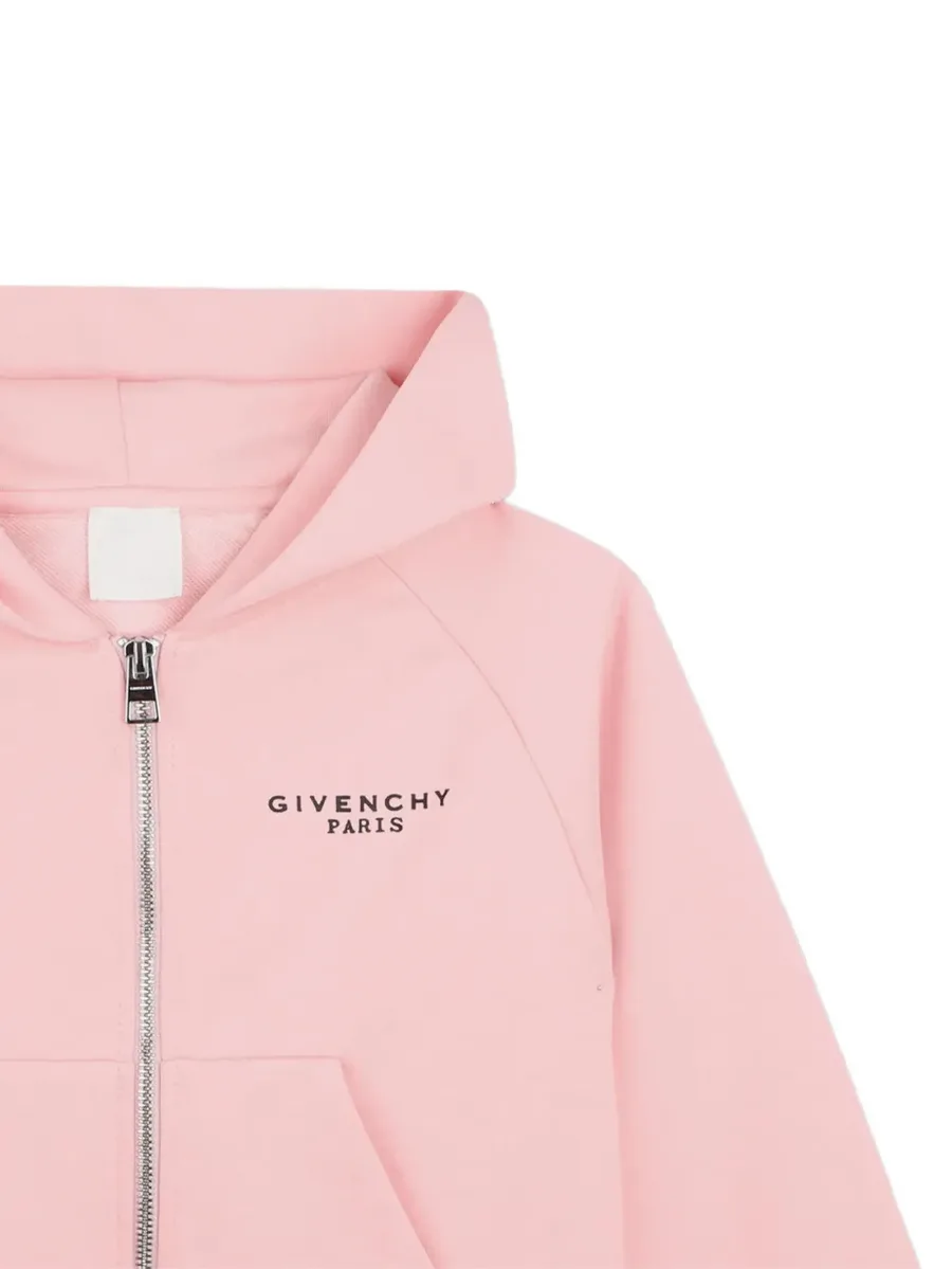 logo-print zip-up hoodie 3
