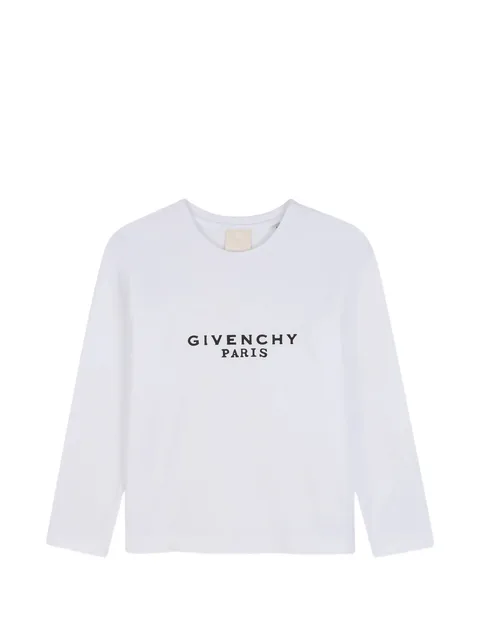 logo-print long-sleeved T-shirt