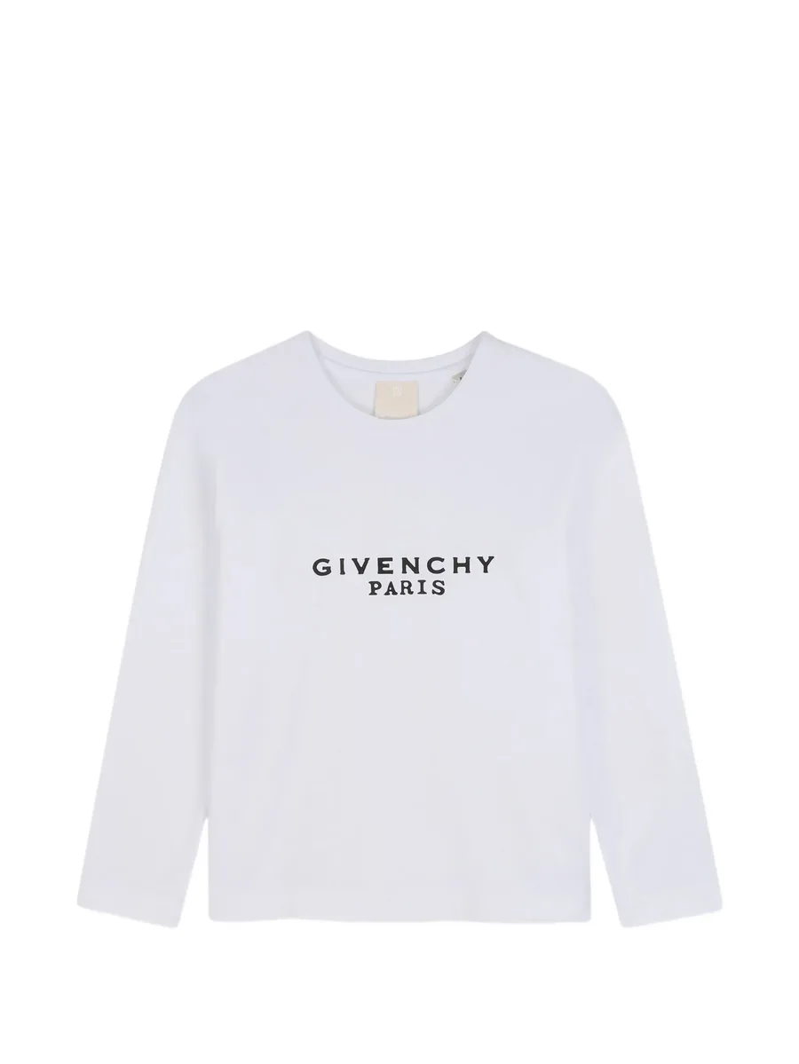 logo-print long-sleeved T-shirt 1