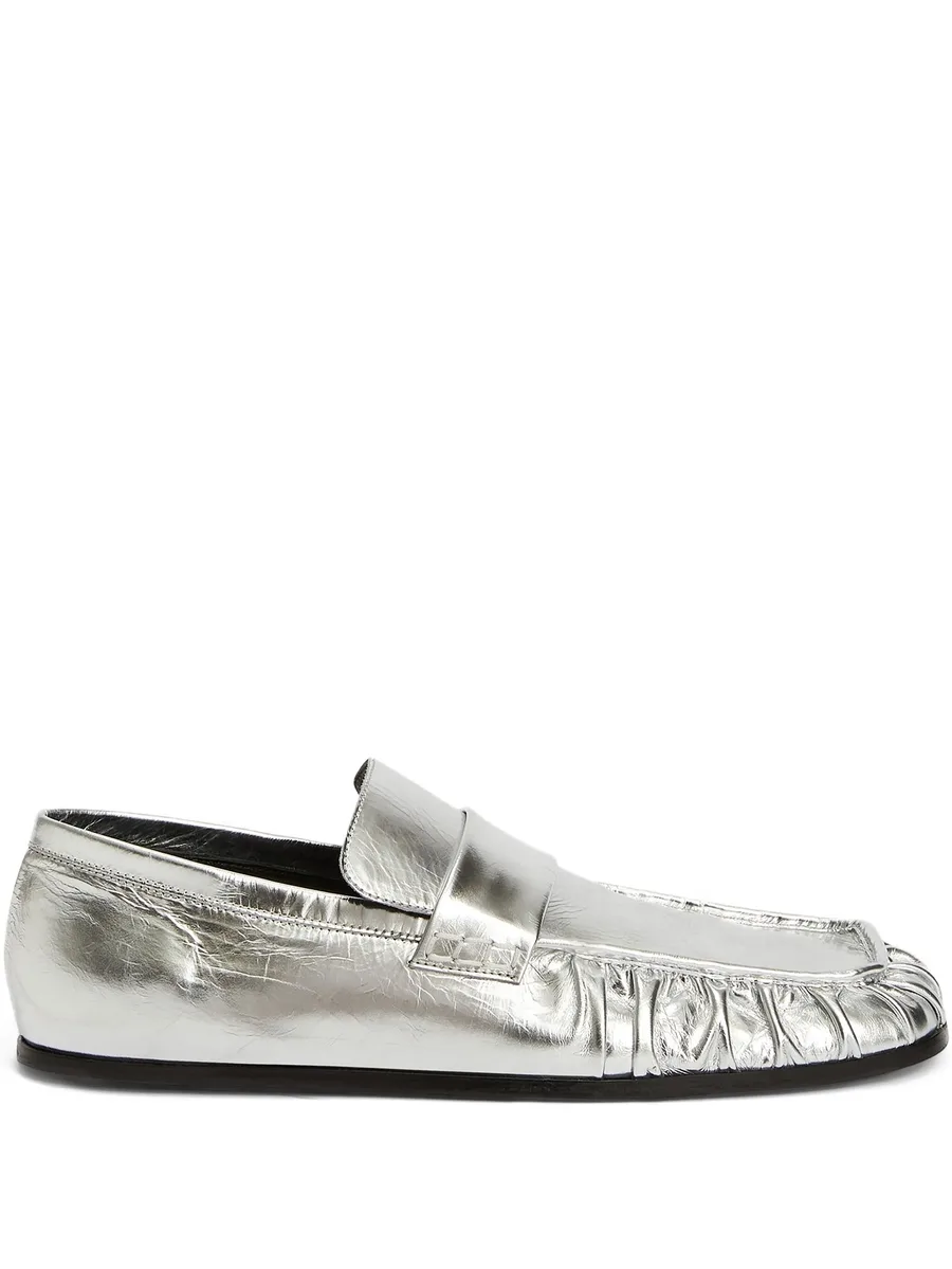 metallic loafers 1