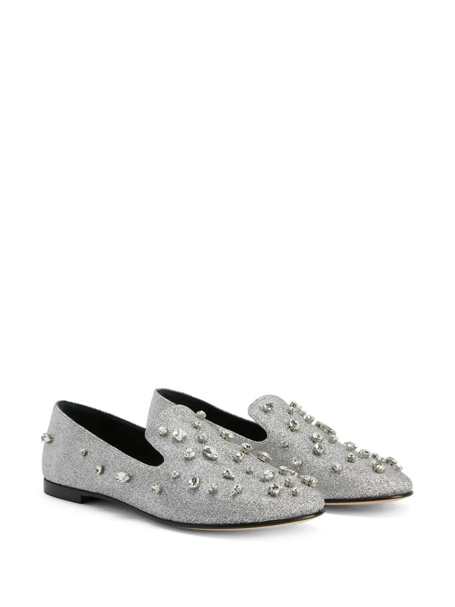 Dalila Bijoux glitter loafers 3