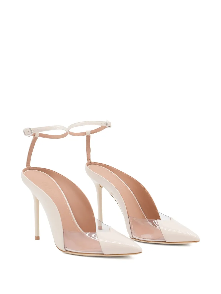100mm Malia ankle-strap pumps 3