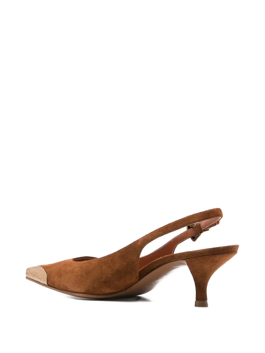 Teseo buckle detail chanel leather pumps 6