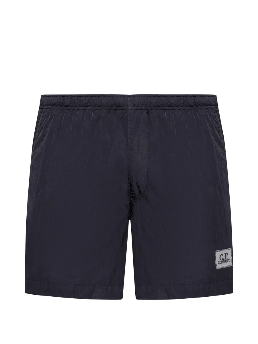 elasticated-waistband swim shorts 1