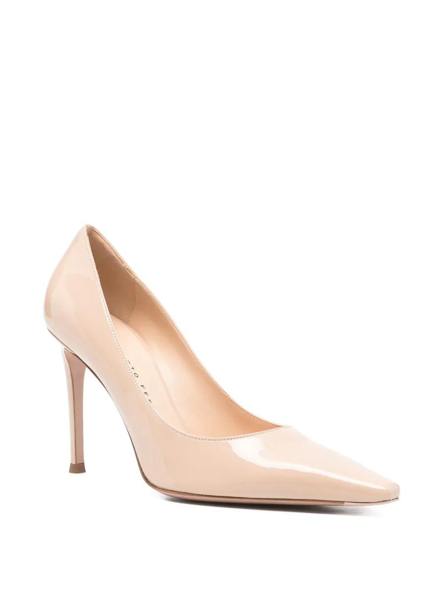 calf leather heel pumps 4