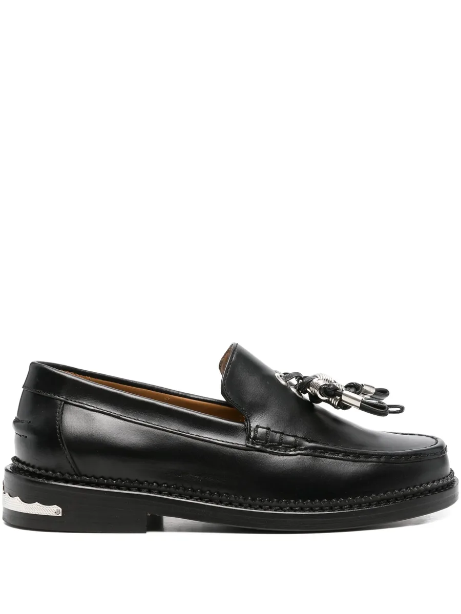 tassel-embellished leather loafers 2