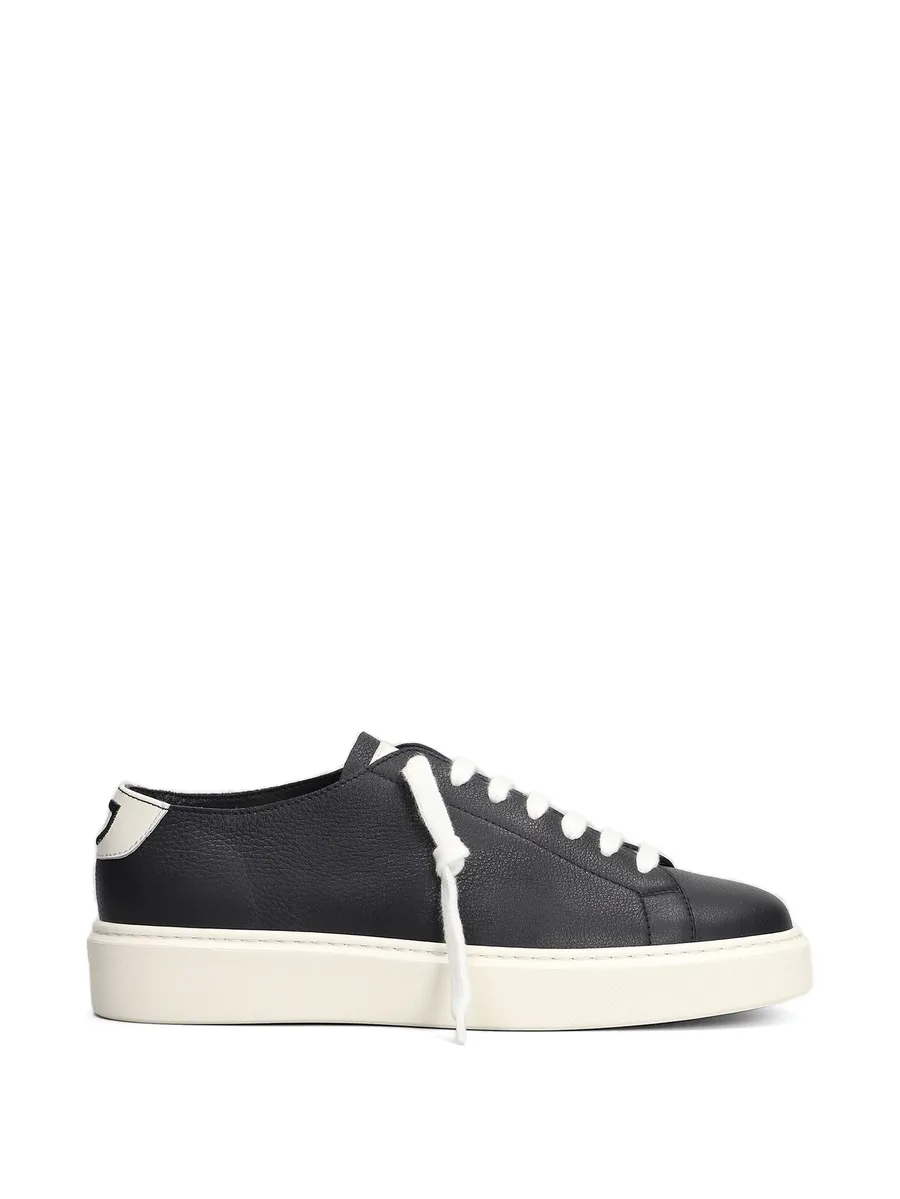 pebbled-leather sneakers 2
