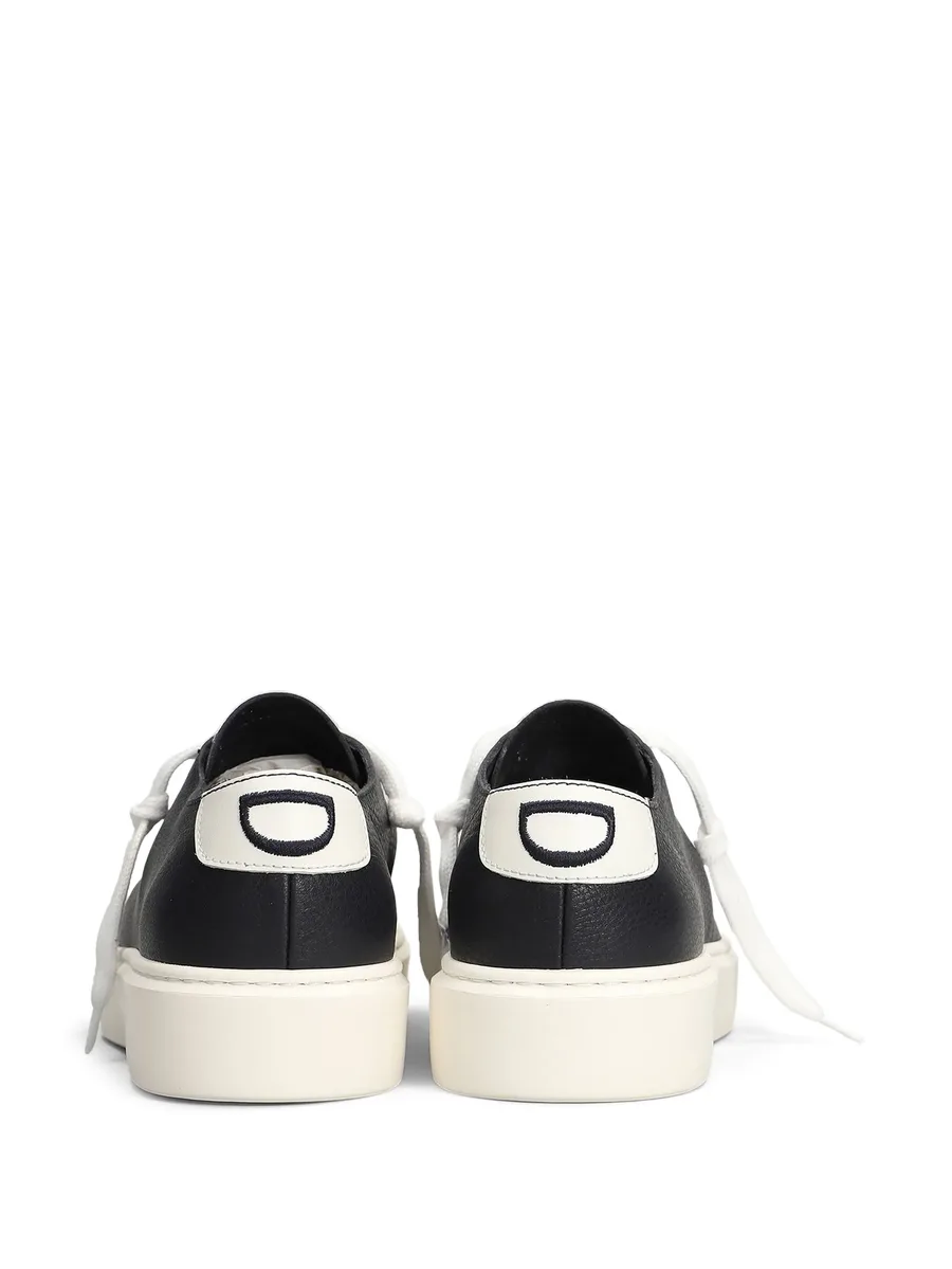pebbled-leather sneakers 6