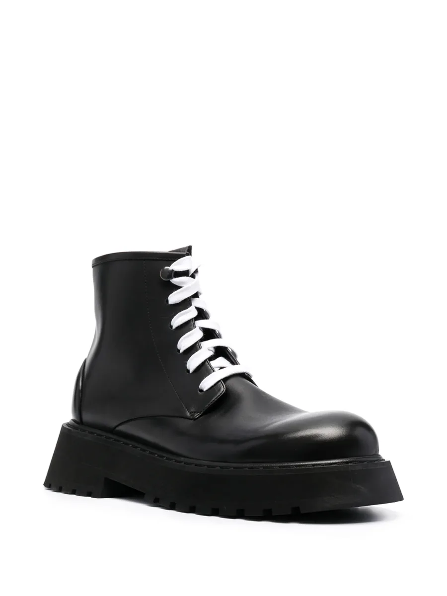Micarro leather combat boots 3