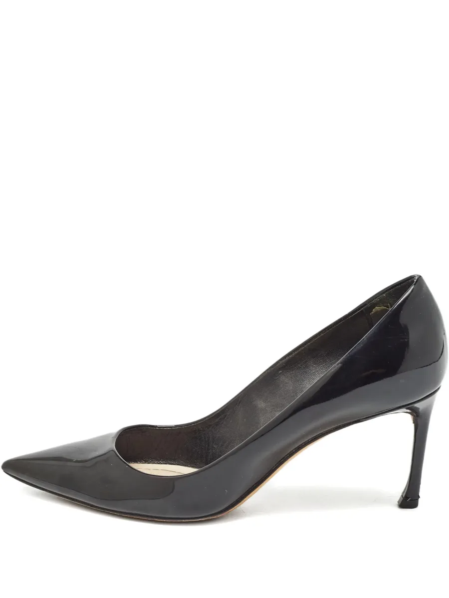 75mm patent-leather pointed-toe pumps 1