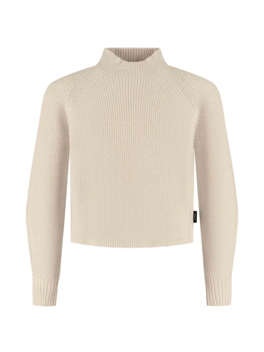 ribbed-knit raglan-sleeve sweater 1