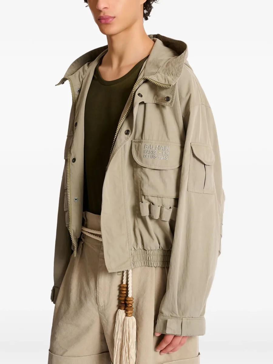 multi-pocket hooded jacket 13