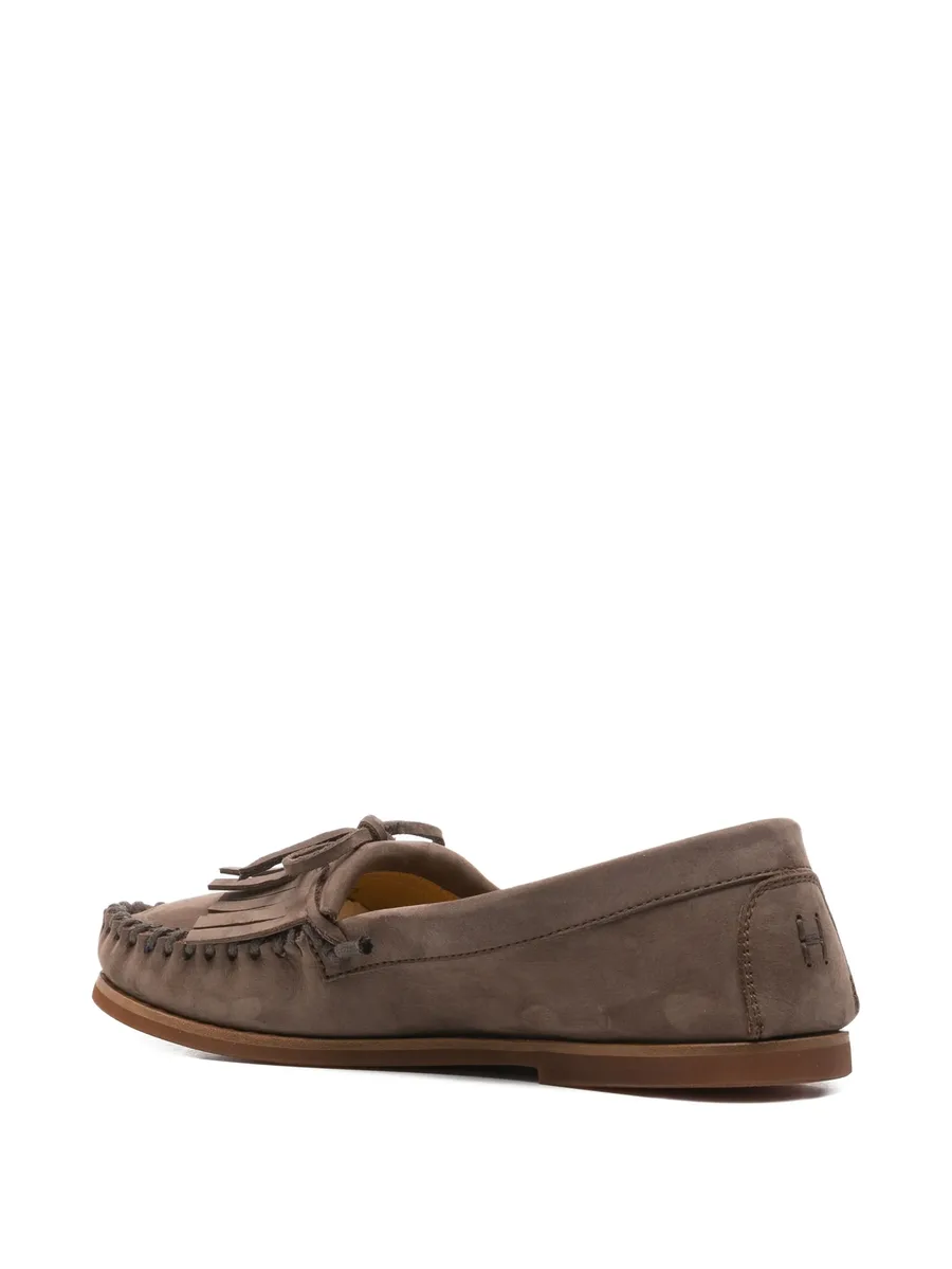 Tassia fringed nubuck loafers 6