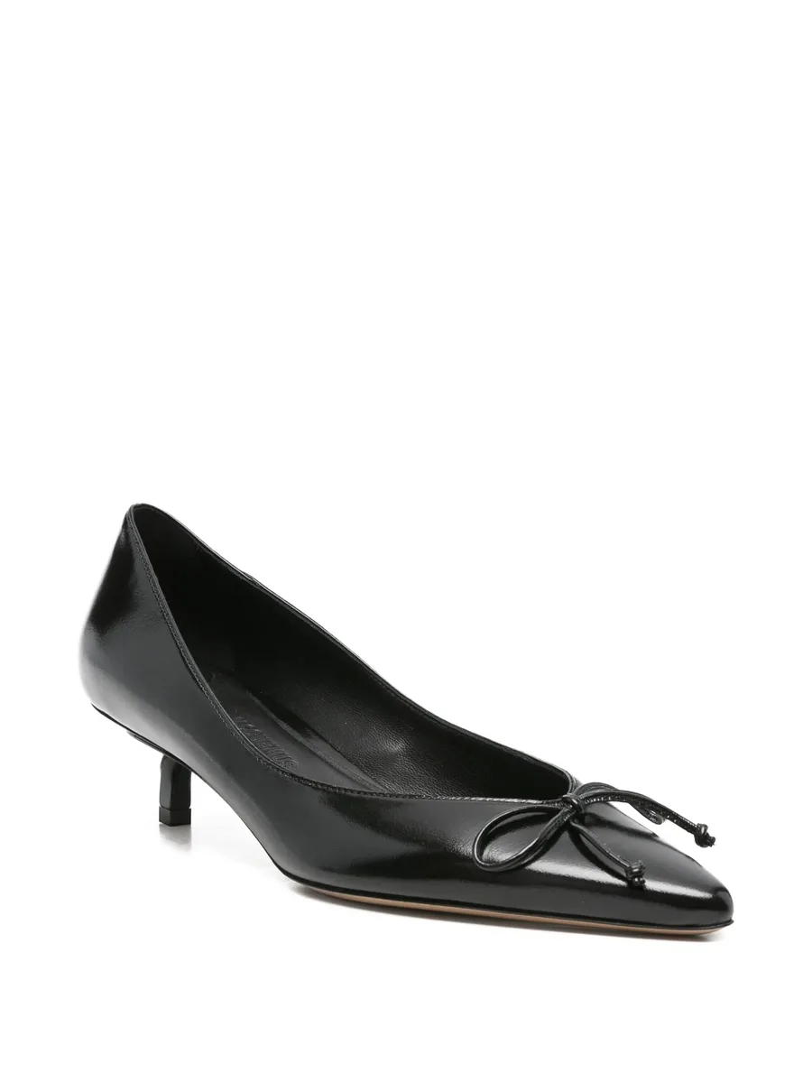 bow-detail kitten-heel pumps 4