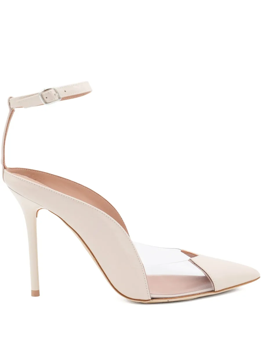 100mm Malia ankle-strap pumps 1