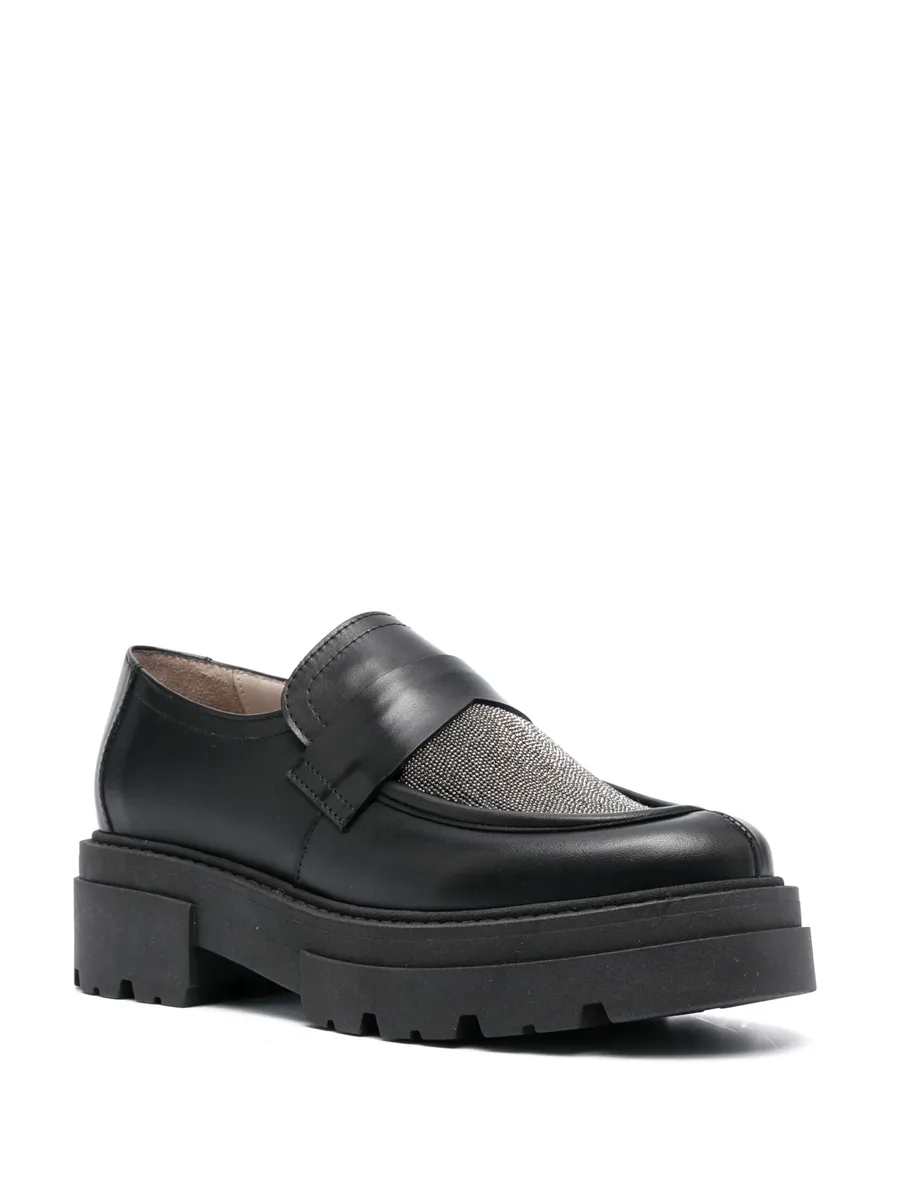 bead-embellished slip-on loafers 4