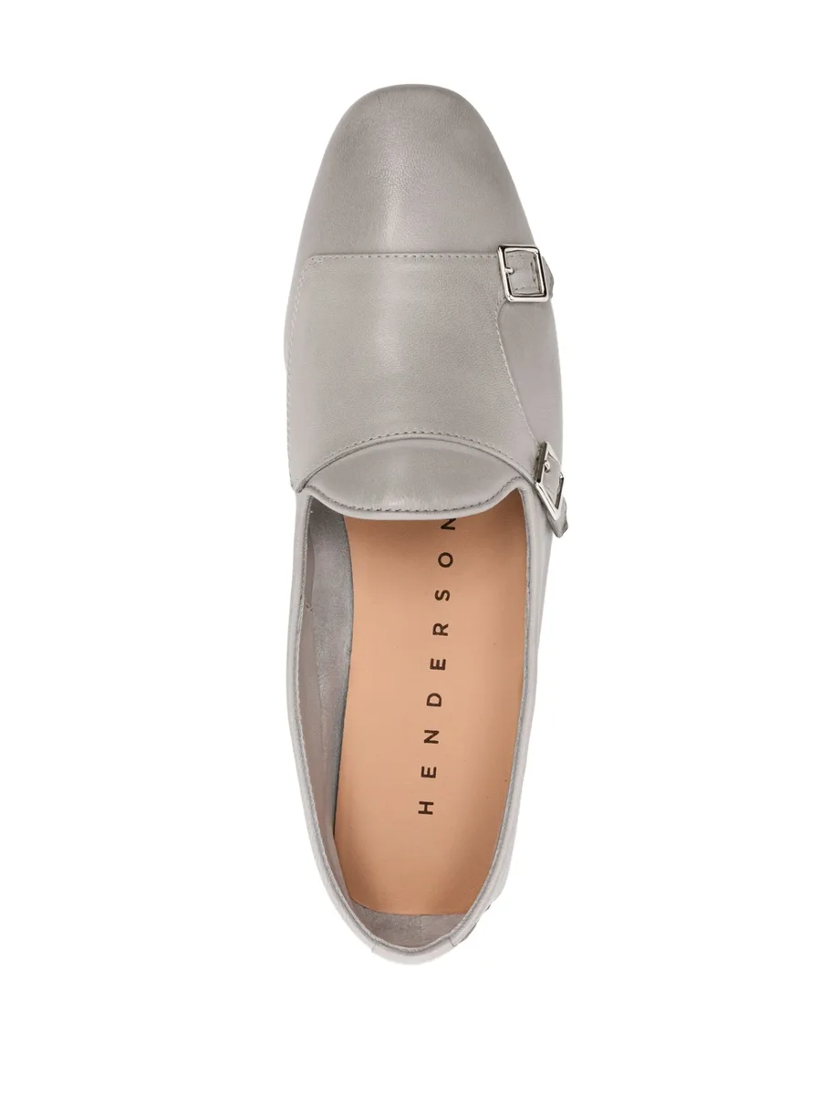 buckle-detail leather loafers 7