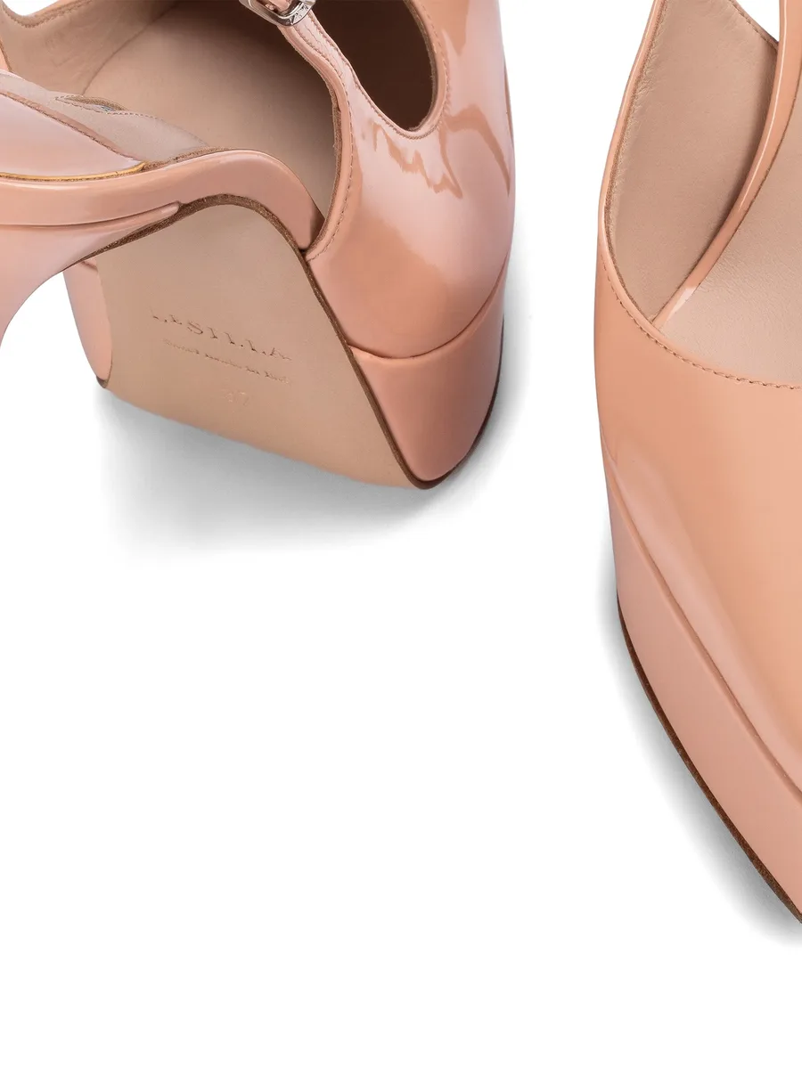 туфли Uma на платформе с ремешком на пятке 7