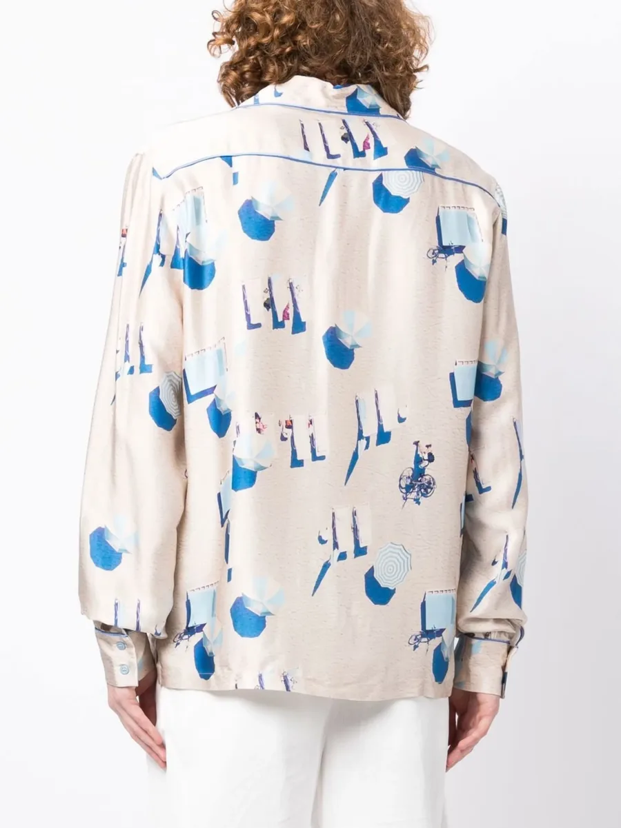 Beach graphic-print shirt 7