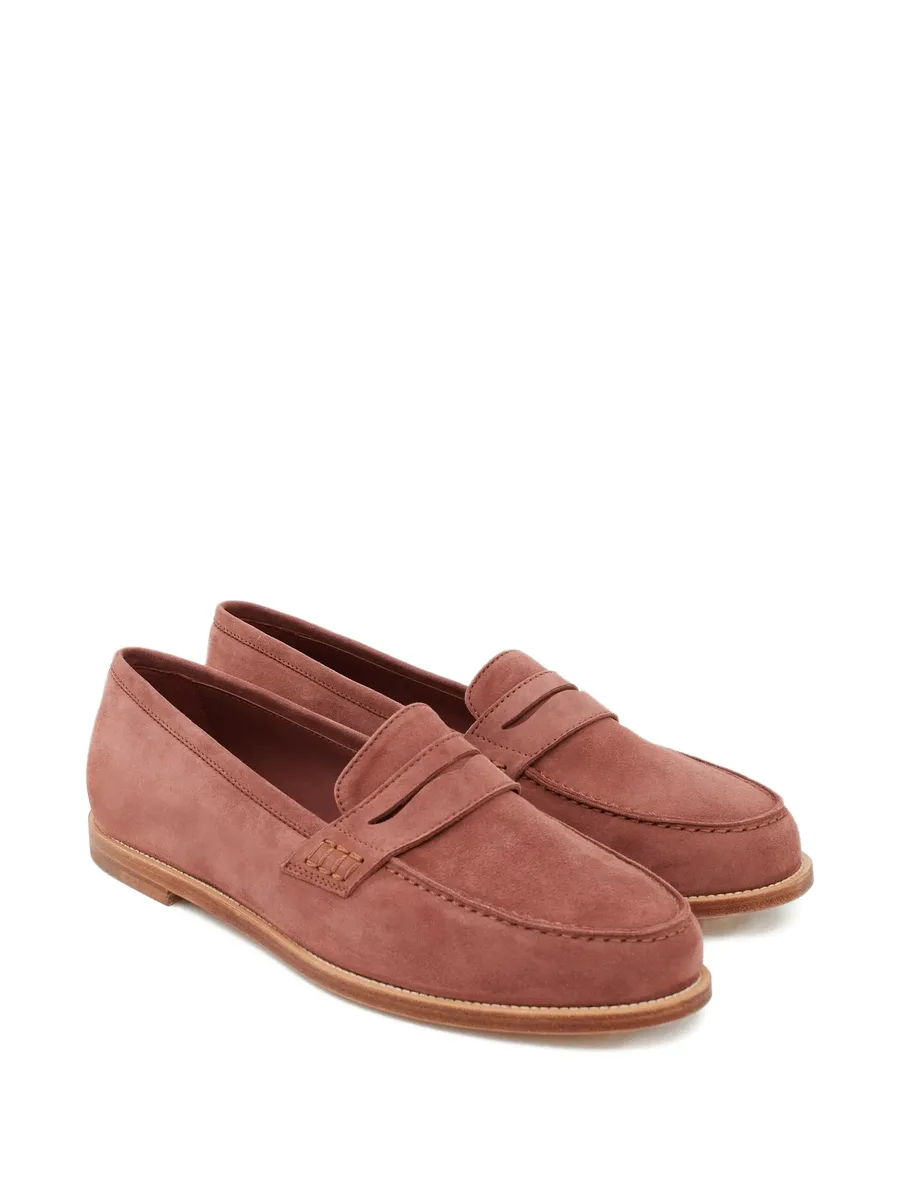 Perrita round-neck suede loafers 3