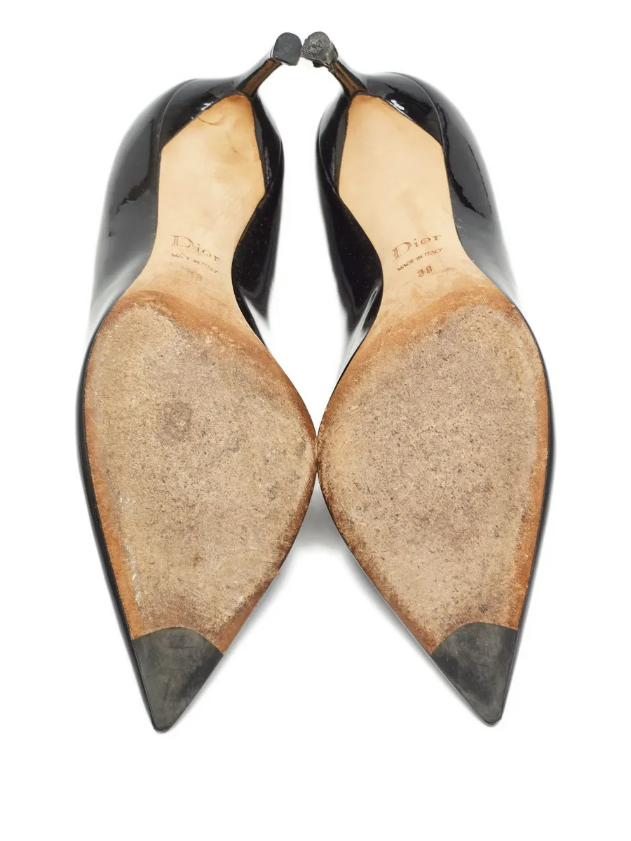 75mm patent-leather pointed-toe pumps 7