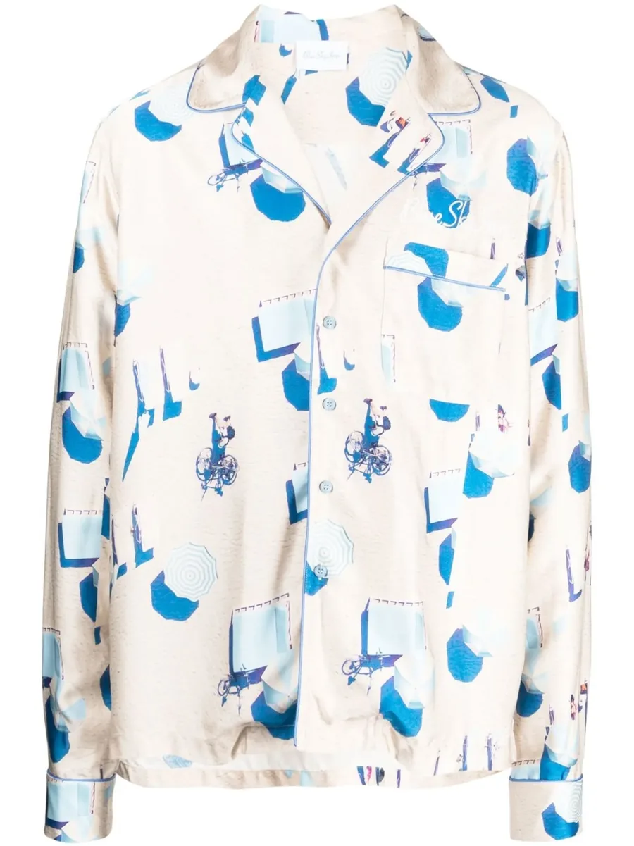 Beach graphic-print shirt 1