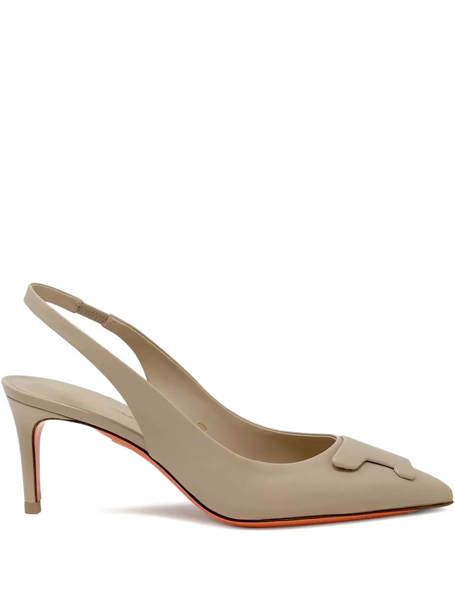 65mm slingback leather pumps 2