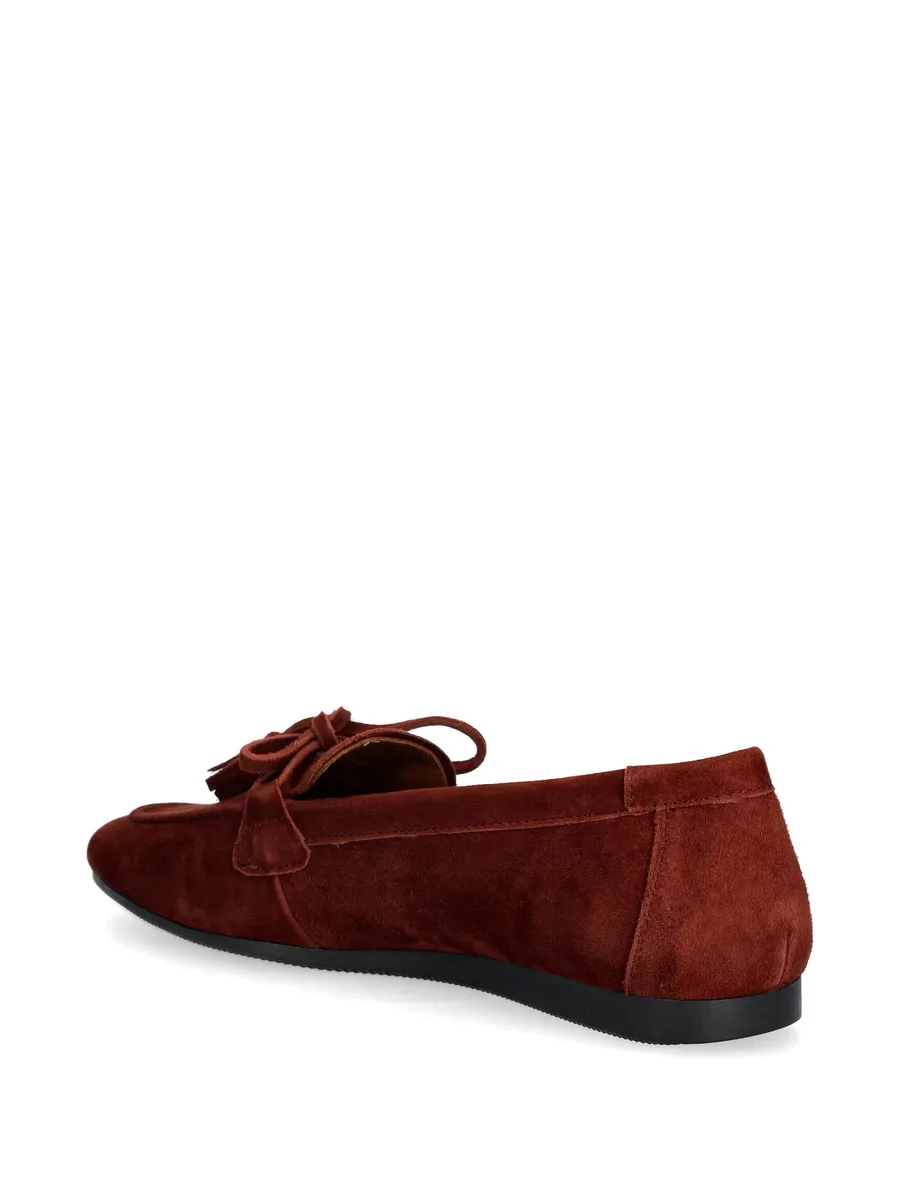 Hillary tassel-detail suede loafers 5