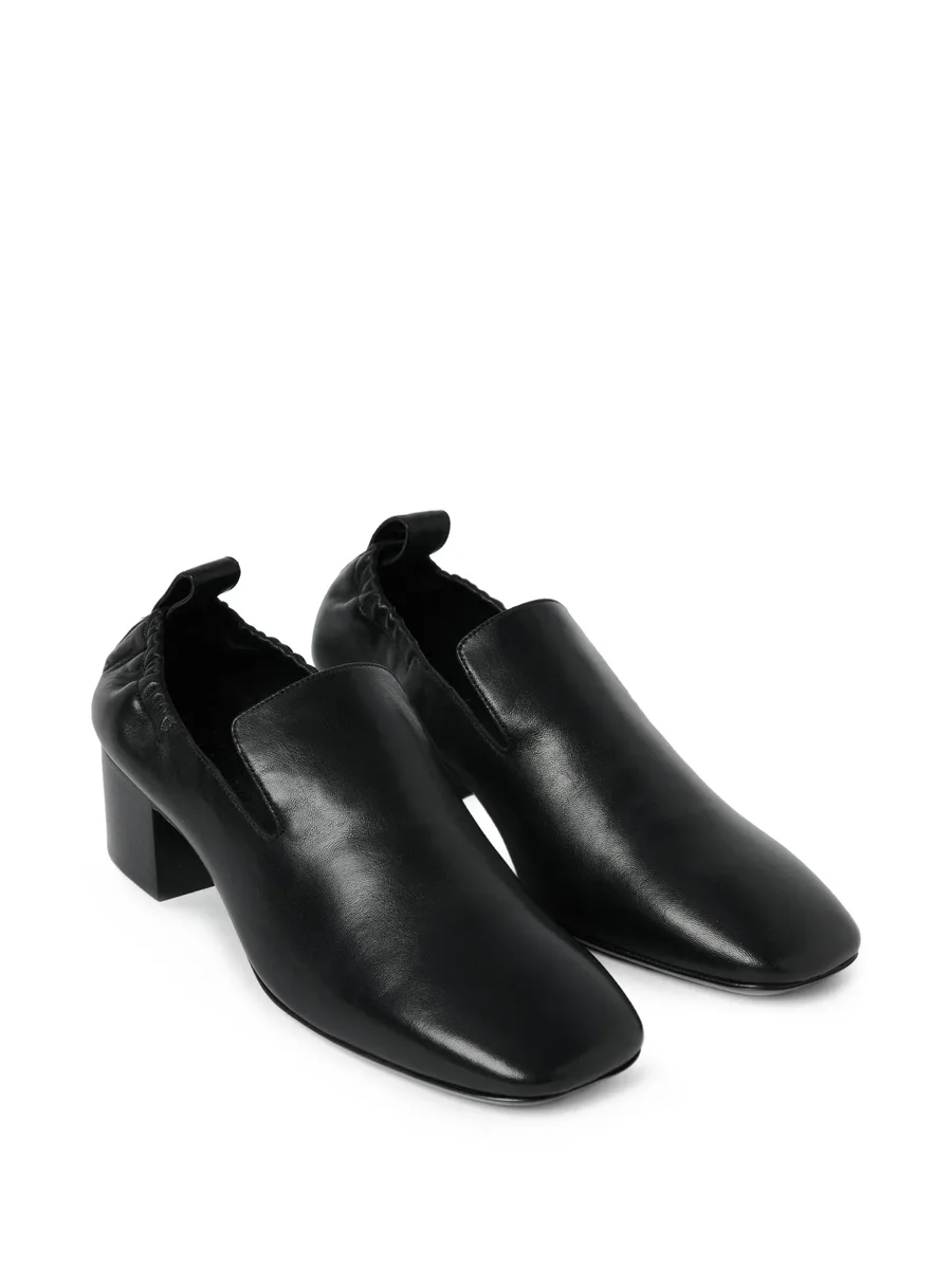 Moon stacked-heel square-toe loafers 3