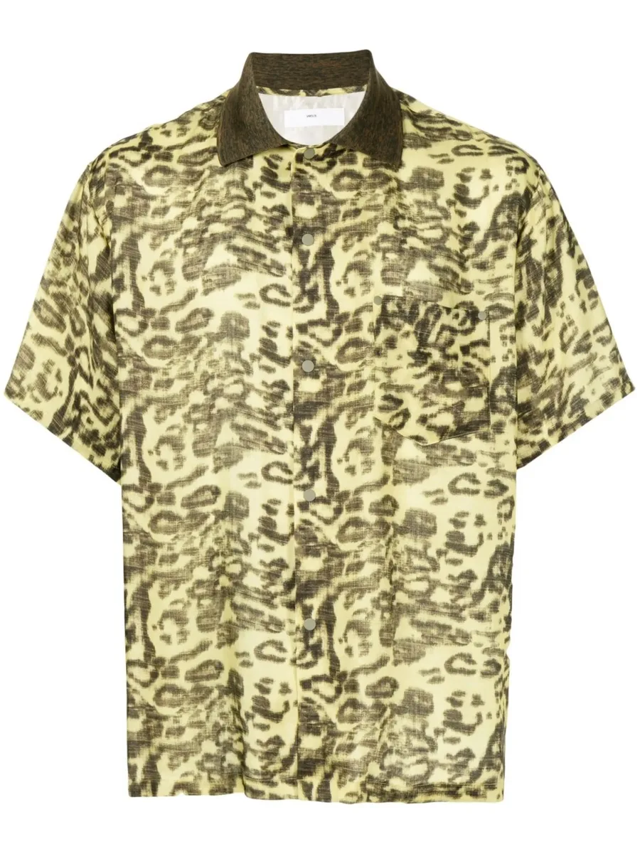 leopard print short-sleeve shirt 1