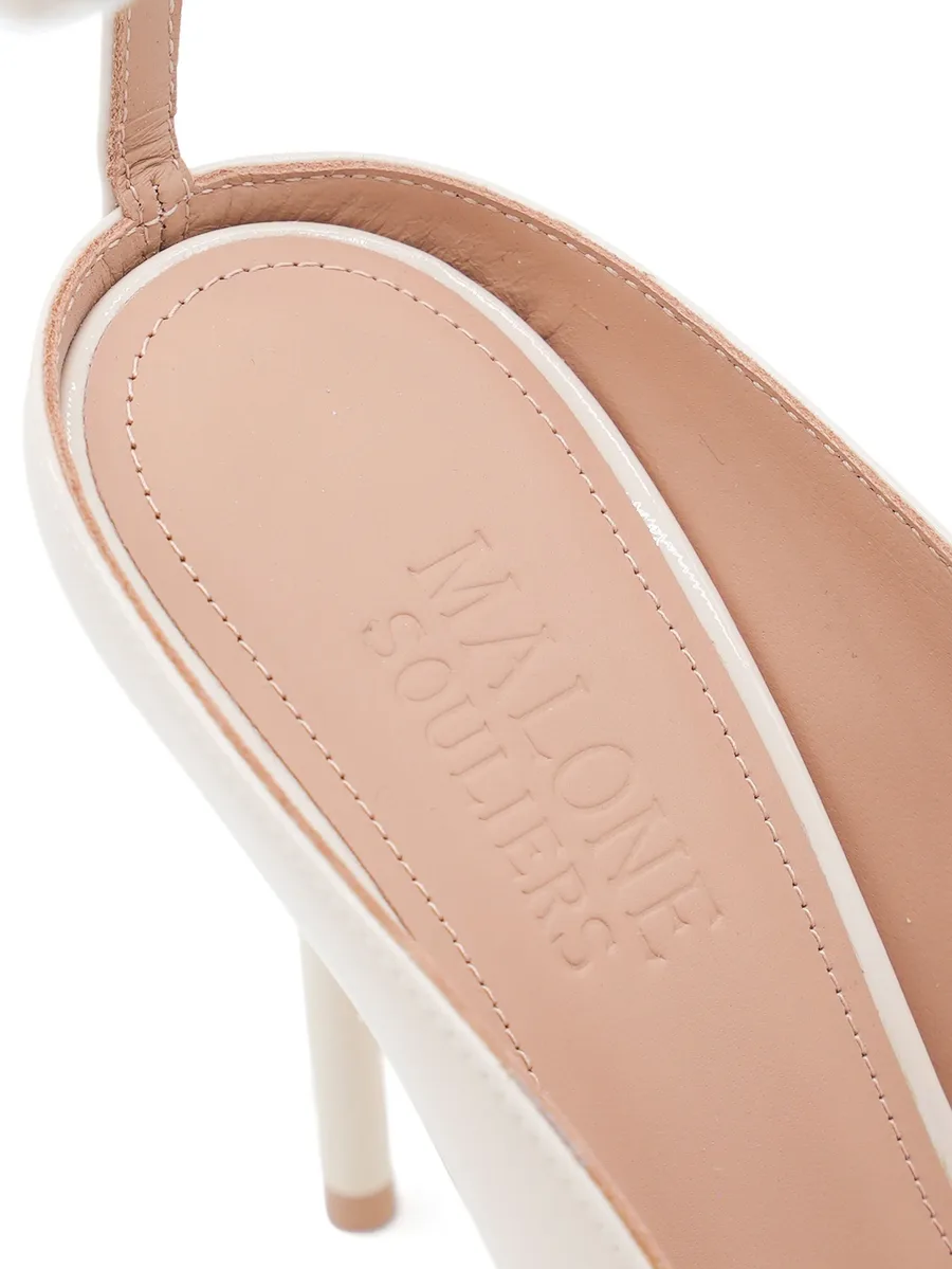 100mm Malia ankle-strap pumps 8